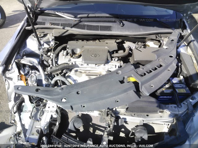 4T1BF1FK6FU010910 - 2015 TOYOTA CAMRY LE/XLE/SE/XSE SILVER photo 10