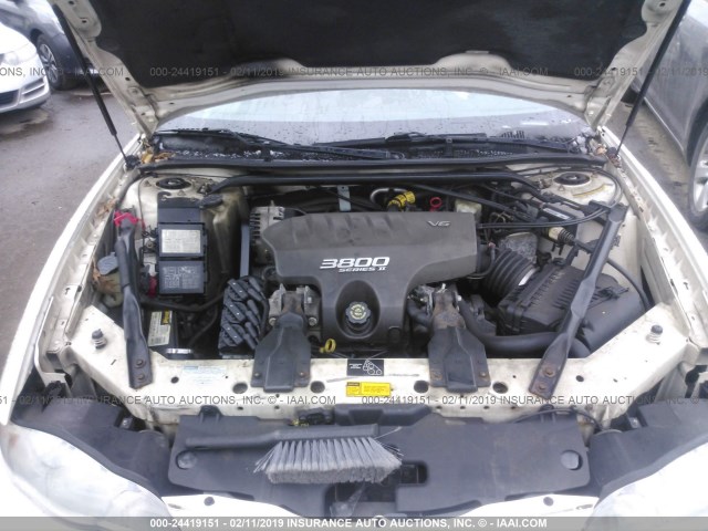 2G1WX15KX19135072 - 2001 CHEVROLET MONTE CARLO SS თეთრი ფოტო 10