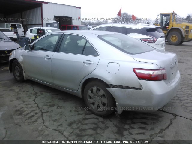 4T1BE46K08U237078 - 2008 TOYOTA CAMRY CE/LE/XLE/SE SILVER photo 3