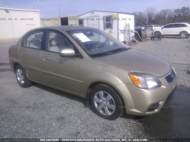 KNADH4A32A6656674 - 2010 KIA RIO LX/SX GOLD photo 1