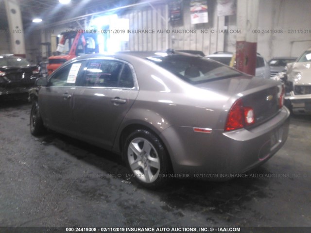 1G1ZA5E09CF198419 - 2012 CHEVROLET MALIBU LS GRAY photo 3