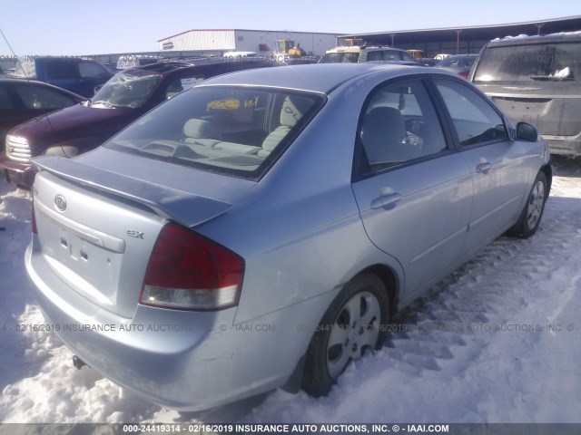 KNAFE121475412293 - 2007 KIA SPECTRA EX/LX SILVER photo 4