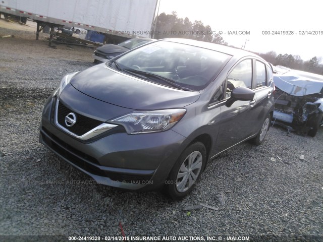 3N1CE2CP2JL356430 - 2018 NISSAN VERSA NOTE S/S PLUS/SV/SL/SR GRAY photo 2