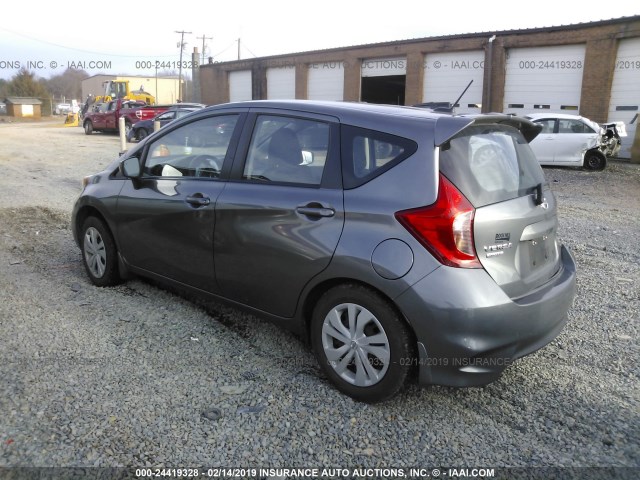 3N1CE2CP2JL356430 - 2018 NISSAN VERSA NOTE S/S PLUS/SV/SL/SR GRAY photo 3