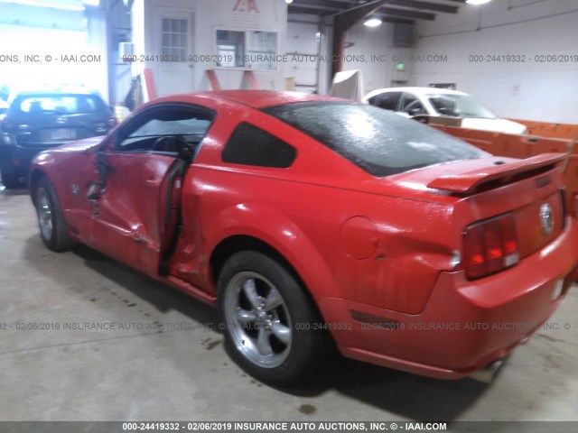 1ZVHT82H495133675 - 2009 FORD MUSTANG GT RED photo 3