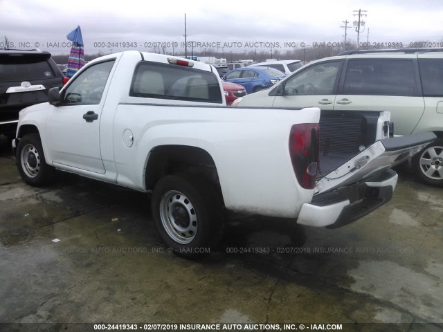 1GCCSBFE9C8158235 - 2012 CHEVROLET COLORADO WHITE photo 3