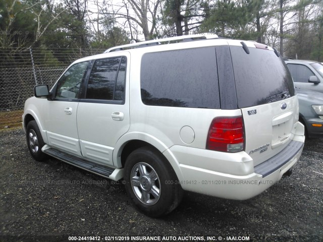 1FMFU20585LA73866 - 2005 FORD EXPEDITION LIMITED WHITE photo 3