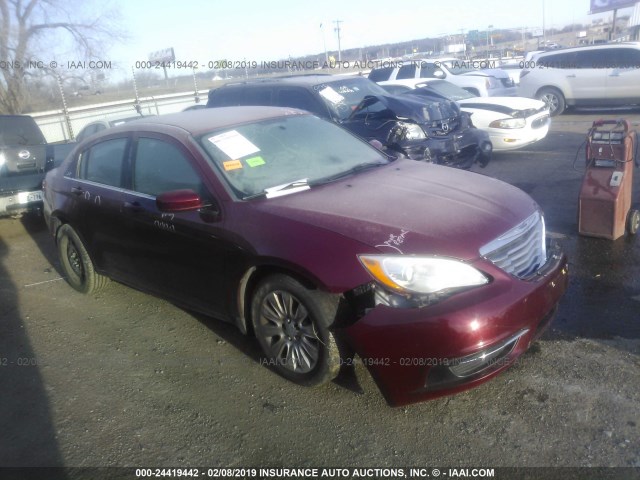 1C3CCBAB5EN212357 - 2014 CHRYSLER 200 LX MAROON photo 1