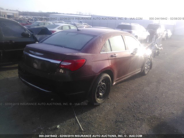 1C3CCBAB5EN212357 - 2014 CHRYSLER 200 LX MAROON photo 4