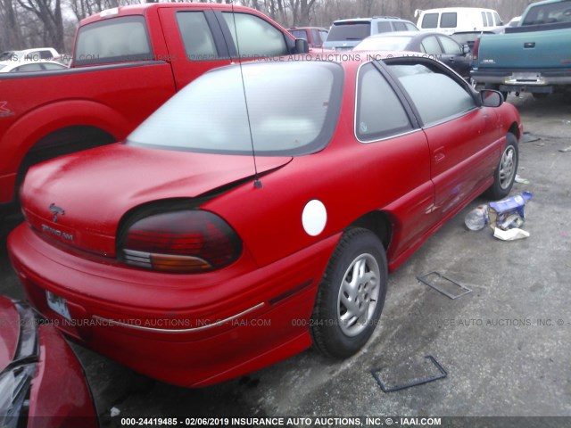 1G2NE12T1TC767075 - 1996 PONTIAC GRAND AM SE RED photo 4