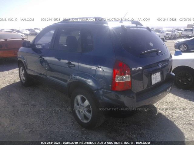 KM8JM12B45U087099 - 2005 HYUNDAI TUCSON GL BLUE photo 3