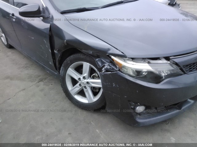 4T1BF1FK8CU056962 - 2012 TOYOTA CAMRY SE/LE/XLE GRAY photo 6