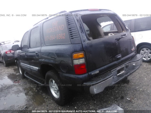 1GKEK13Z94J108380 - 2004 GMC YUKON BLUE photo 3