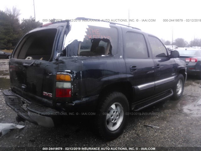 1GKEK13Z94J108380 - 2004 GMC YUKON BLUE photo 4