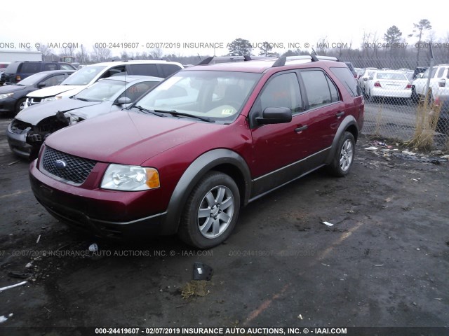 1FMZK01196GA57172 - 2006 FORD FREESTYLE SE RED photo 2