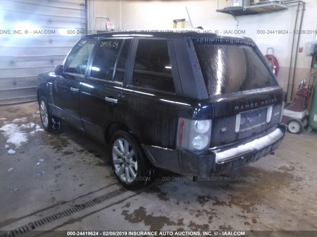 SALMF13426A199455 - 2006 LAND ROVER RANGE ROVER SUPERCHARGED BLACK photo 3