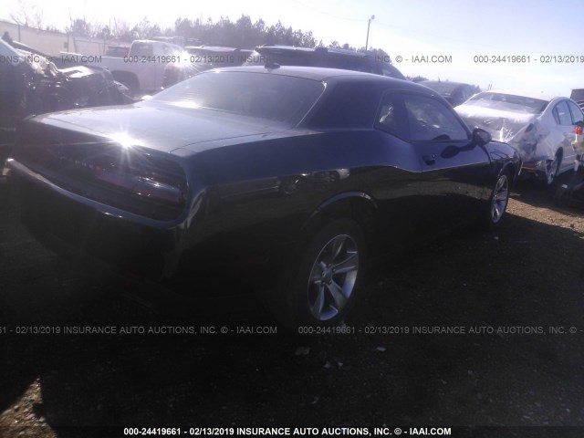 2C3CDZAG6GH300752 - 2016 DODGE CHALLENGER SXT BLUE photo 4