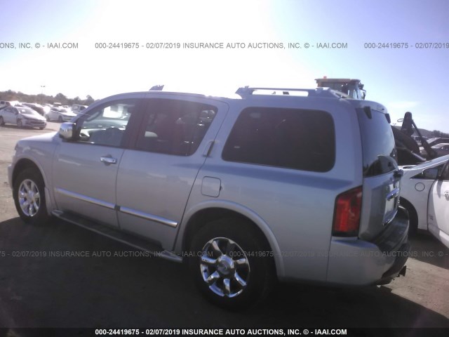 5N3AA08C97N803745 - 2007 INFINITI QX56 SILVER photo 3