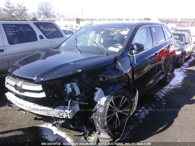 5TDBZRFHXHS416744 - 2017 TOYOTA HIGHLANDER LE/LE PLUS შავი ფოტო 2