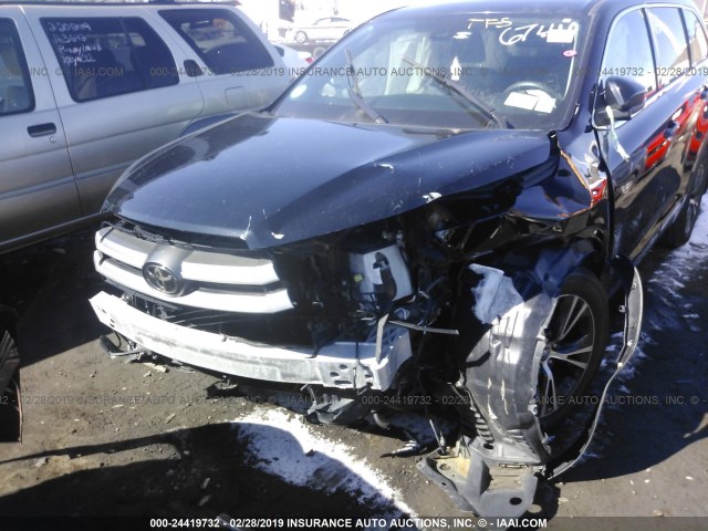 5TDBZRFHXHS416744 - 2017 TOYOTA HIGHLANDER LE/LE PLUS შავი ფოტო 6
