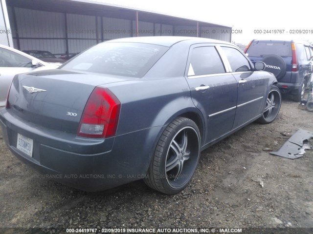 2C3KA43R27H634668 - 2007 CHRYSLER 300 Light Blue photo 4