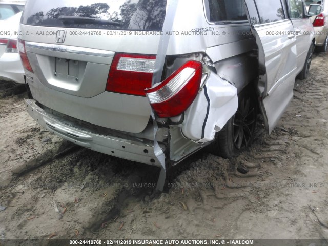 5FNRL38817B051528 - 2007 HONDA ODYSSEY TOURING SILVER photo 6