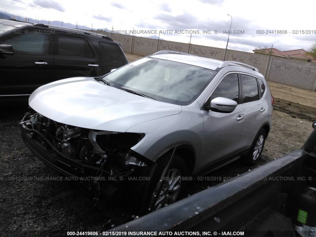 JN8AT2MT5HW151862 - 2017 NISSAN ROGUE S/SL/SV SILVER photo 2