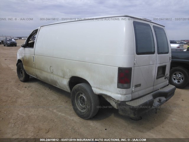 1FTRE14203HB54904 - 2003 FORD ECONOLINE E150 VAN WHITE photo 3