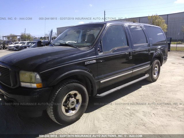 1FMNU42S33EA25008 - 2003 FORD EXCURSION LIMITED BLACK photo 2