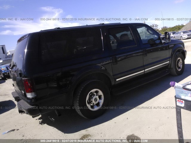 1FMNU42S33EA25008 - 2003 FORD EXCURSION LIMITED BLACK photo 4