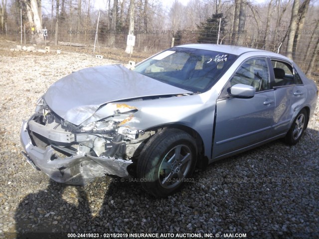 JHMCN36535C018841 - 2005 HONDA ACCORD HYBRID SILVER photo 2