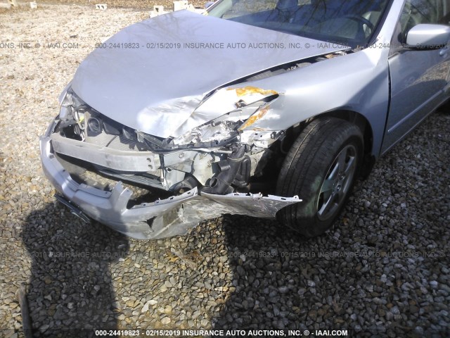 JHMCN36535C018841 - 2005 HONDA ACCORD HYBRID SILVER photo 6