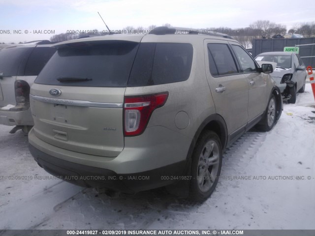 1FMHK8F82BGA27652 - 2011 FORD EXPLORER LIMITED GOLD photo 4