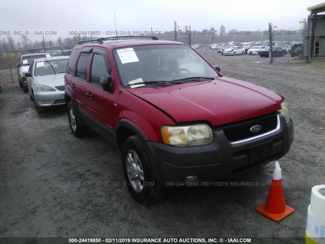 1FMYU04182KB02241 - 2002 FORD ESCAPE XLT RED photo 1