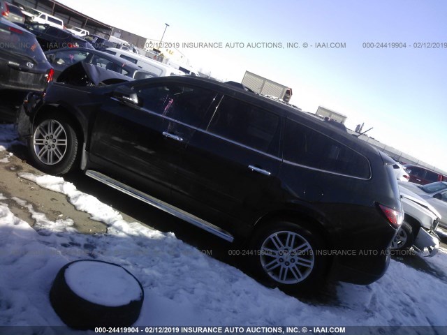 1GNKRGKD0FJ113738 - 2015 CHEVROLET TRAVERSE LT BLACK photo 3