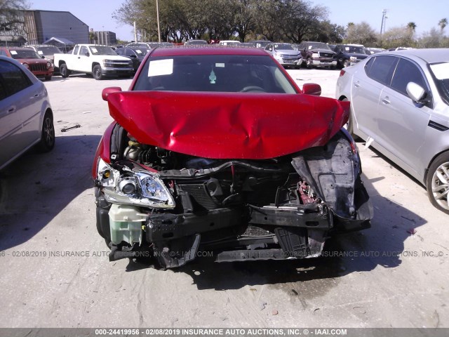 4T1BE46K48U242171 - 2008 TOYOTA CAMRY CE/LE/XLE/SE RED photo 6