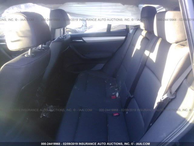 5UXWX9C50D0A17454 - 2013 BMW X3 XDRIVE28I BLACK photo 8