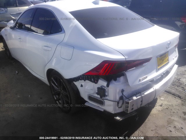 JTHBA1D26J5065624 - 2018 LEXUS IS 300 WHITE photo 3