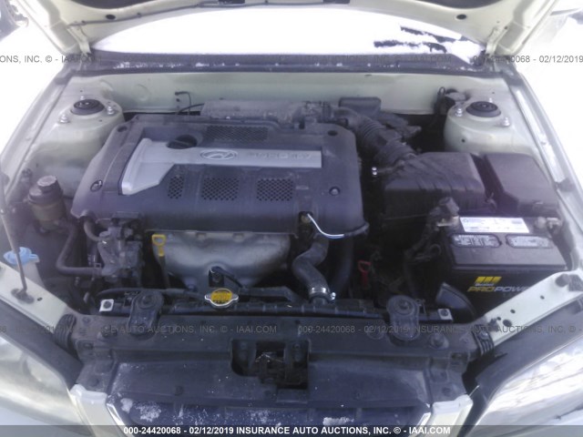 KMHDN46D04U746530 - 2004 HYUNDAI ELANTRA GLS/GT GREEN photo 10