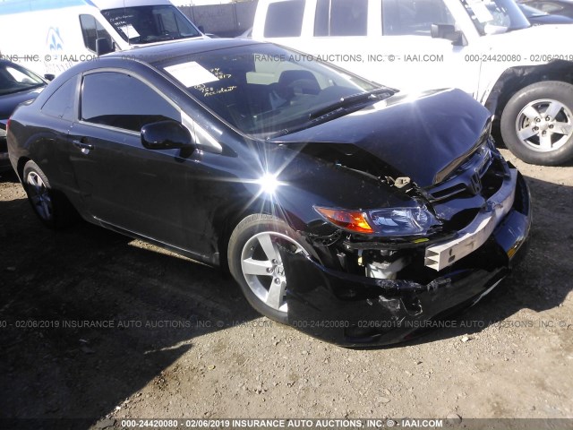 2HGFG12988H571817 - 2008 HONDA CIVIC EXL BLACK photo 1