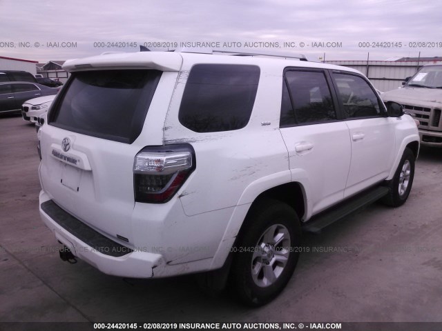 JTEZU5JR2F5091611 - 2015 TOYOTA 4RUNNER SR5/LIMITED WHITE photo 4