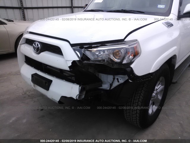 JTEZU5JR2F5091611 - 2015 TOYOTA 4RUNNER SR5/LIMITED WHITE photo 6