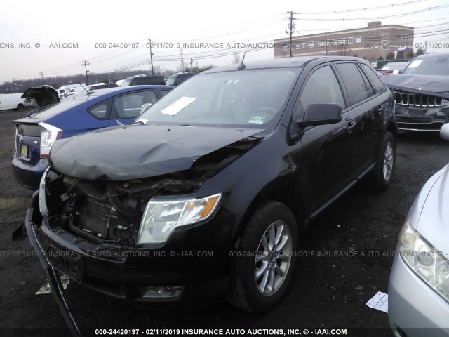 2FMDK49C17BA58719 - 2007 FORD EDGE SEL PLUS BLACK photo 2