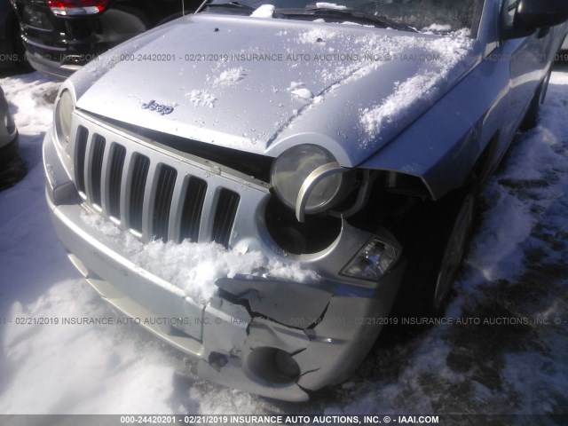 1J8FT57WX7D132154 - 2007 JEEP COMPASS LIMITED SILVER photo 6