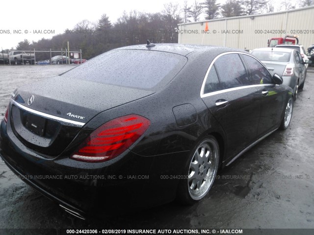 WDDUG8FB7GA232786 - 2016 MERCEDES-BENZ S 550 4MATIC BLACK photo 4