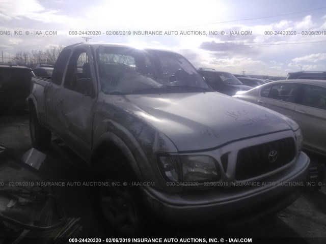 5TESN92N62Z065431 - 2002 TOYOTA TACOMA XTRACAB PRERUNNER SILVER photo 1