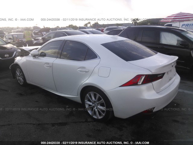 JTHBA1D21G5017747 - 2016 LEXUS IS 200T WHITE photo 3