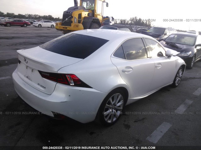 JTHBA1D21G5017747 - 2016 LEXUS IS 200T WHITE photo 4