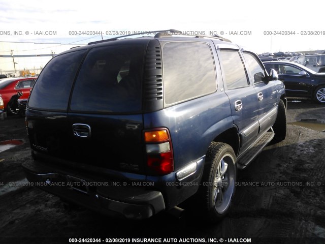 1GKEK13T91J184298 - 2001 GMC YUKON BLUE photo 4