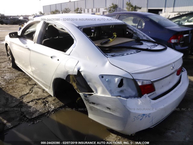 1HGCR2F58FA259857 - 2015 HONDA ACCORD SPORT თეთრი ფოტო 3